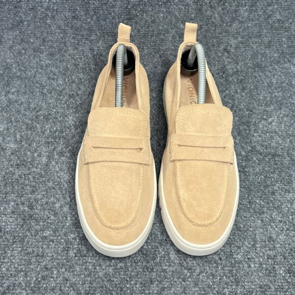 Vionic Uptown Hybrid Penny Loafers Women's 9.5 Sand Suede Slip On Casual Shoes - Picture 3 of 11